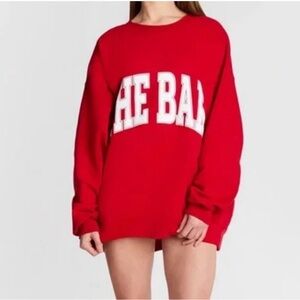 The Bar Varsity Sweatshirt Ruby